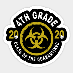 4th Grade 2020 Class Of The Quarantined Graduation Sticker